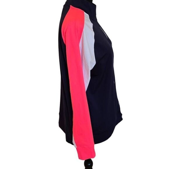 Under Armour Womens Midlayer Full Zip Navy Coral Jacket Size Large - Picture 5 of 11